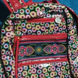 Vera Bradley Retired Symphony in Hue Vinyl Backpack (Winter 2009) Vera Bradley Large & Small Tote Symphony in Hue-Winter 2009  main image 3